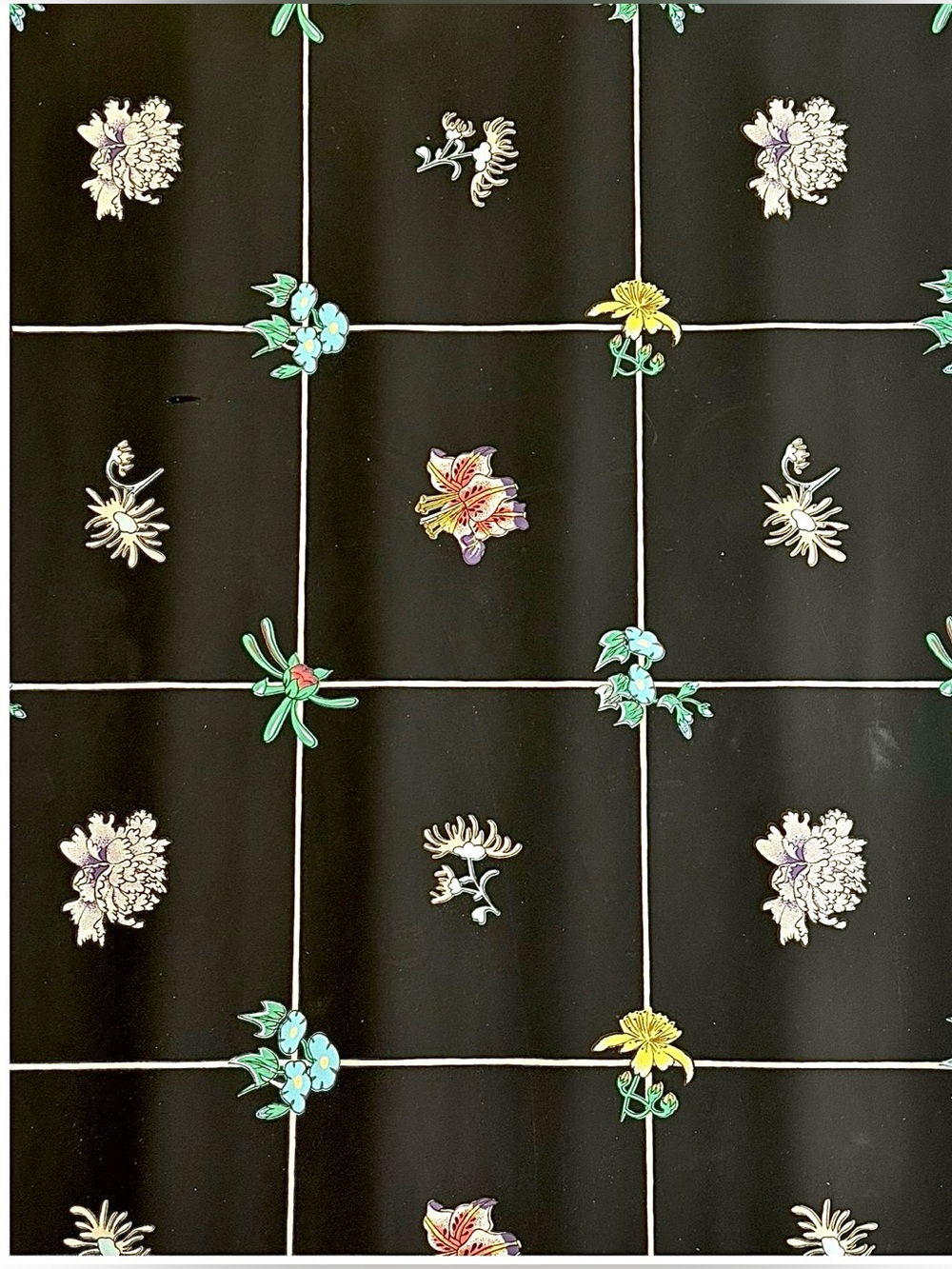 Vintage Wallpaper Payne & Co ”May Flowers” Trellis Flower Vine MCM Rare Find